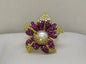 ANILLO FLOR CON MICROCIRCONES