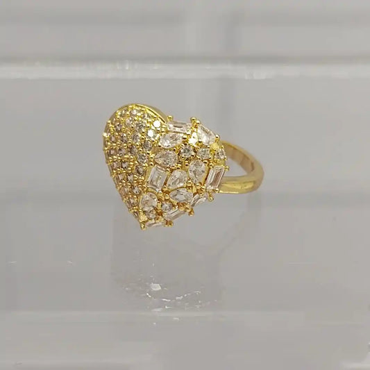 ANILLO CORAZÓN CON CIRCONES Y MICROCIRCONES