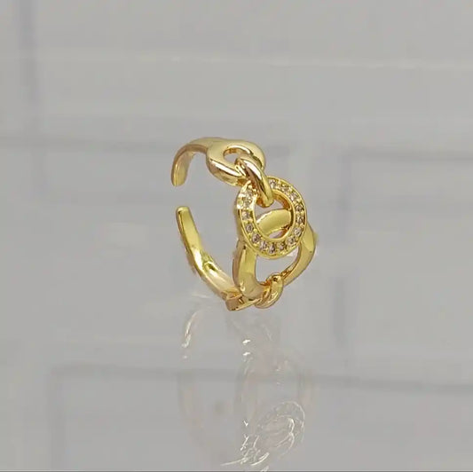 ANILLO TIPO GUCCI CON MICROCIRCONES