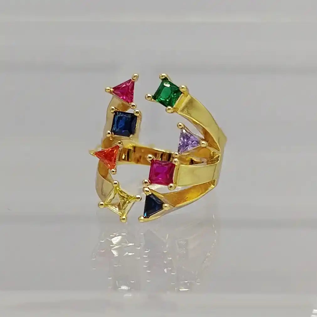 ANILLO DE 8 PIEDRAS