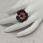 ANILLO FLOR CON MICROCIRCONES