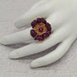 ANILLO FLOR CON MICROCIRCONES