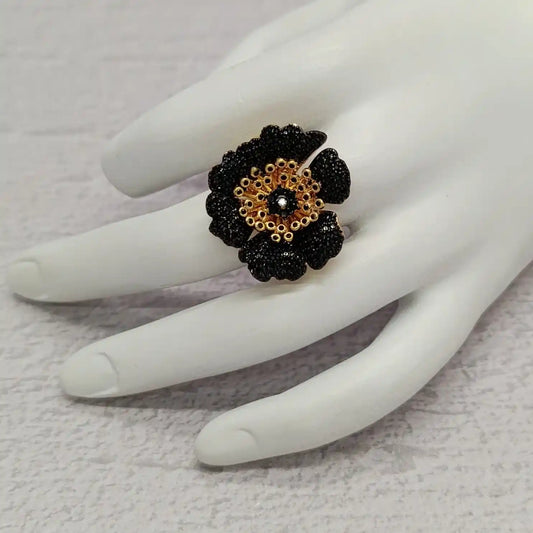 ANILLO FLOR CON MICROCIRCONES