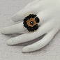 ANILLO FLOR CON MICROCIRCONES