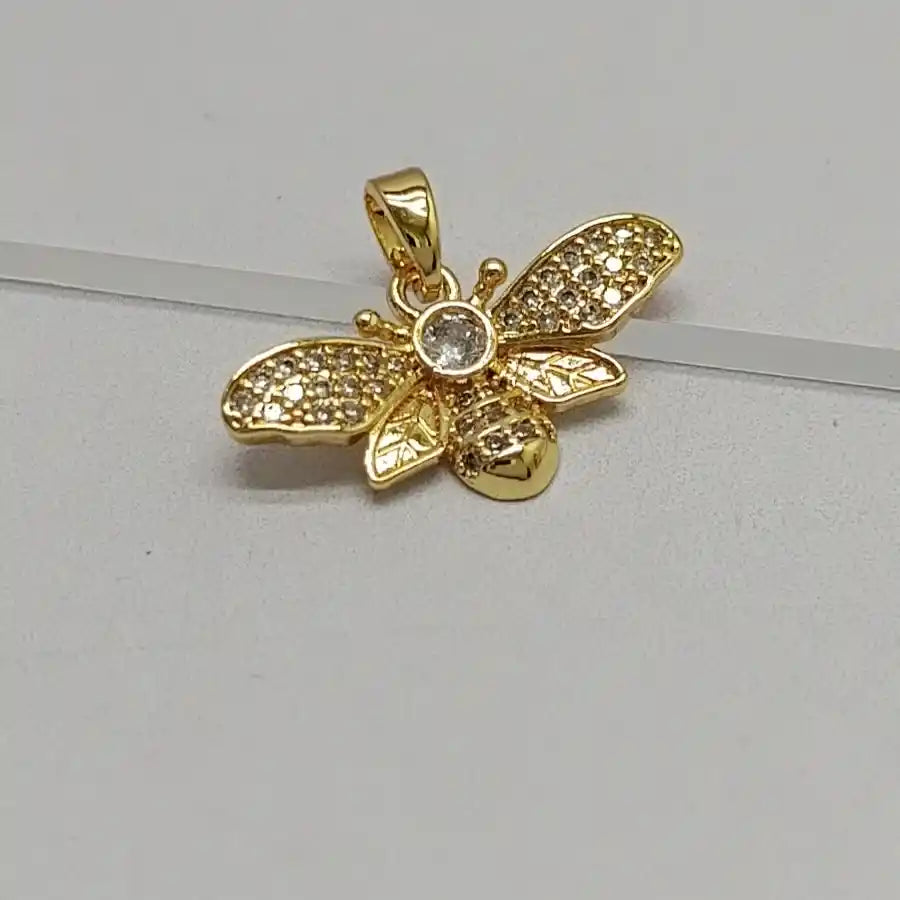 DIJE MOSCA CON MICROCIRCONES
