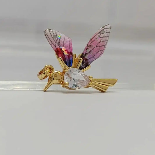 DIJE COLIBRÍ CON CIRCÓN